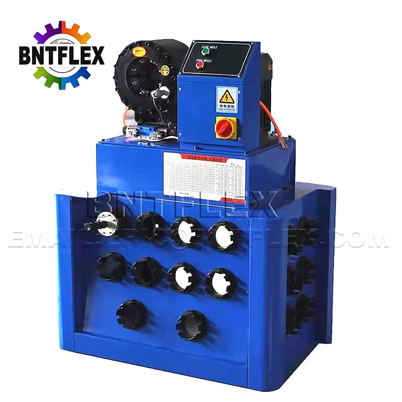 Customized Factory Automatic 1/4-1 1/4'' Hydraulic Hose Pipe Pressing Tool Crimper Excavator Hose Crimping Machine