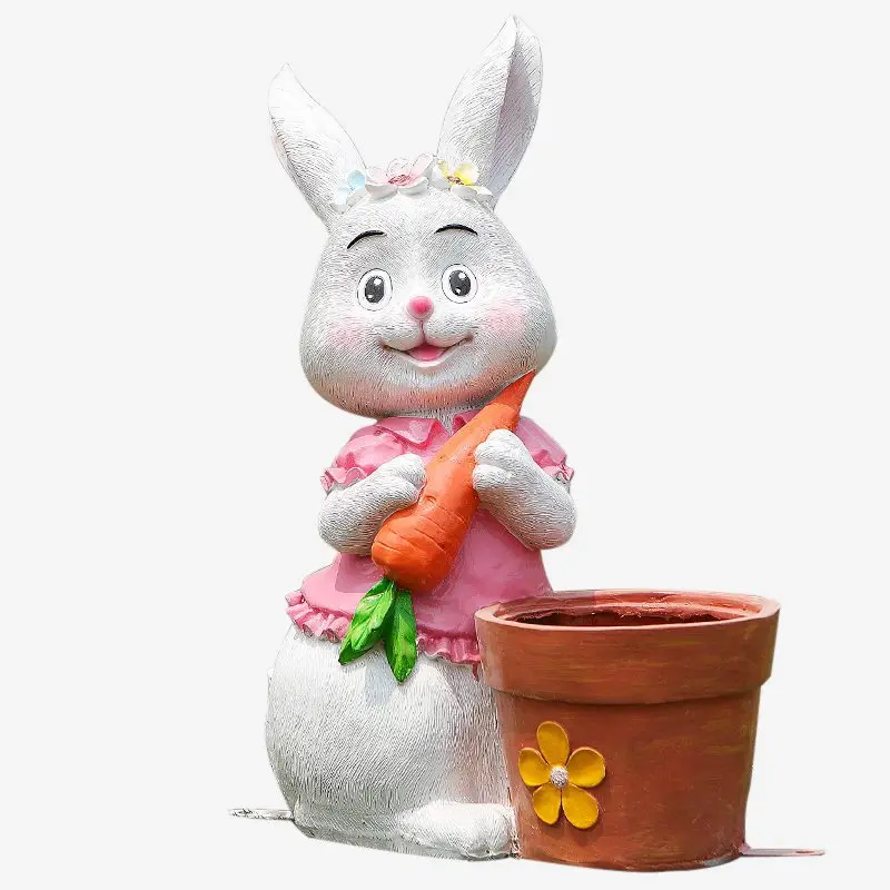 

Garden garden decoration creative cartoon rabbit garden landscape kindergarten