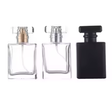 5pcs 10pcs 20pcs 50ml Transparent Black Perfume Bottles Travel Pocket Glass Spray Bottles Empty Bottles Mist Spray Bottle