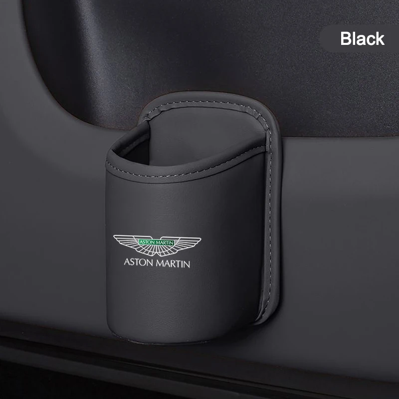 Caixa de Armazenamento de Copos de Água para Banco de Carro/Porta em Couro, Acessório para Aston Martin V8 Vantage VANQUISH DBX DB S 9 11 RAPIDE AMR RAPIDES
