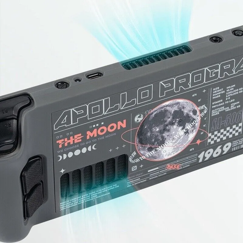 GeekShare-funda protectora de luna de absorción para cubierta de vapor, carcasa dura, cubierta trasera de disipación de calor, accesorios para consola de juegos