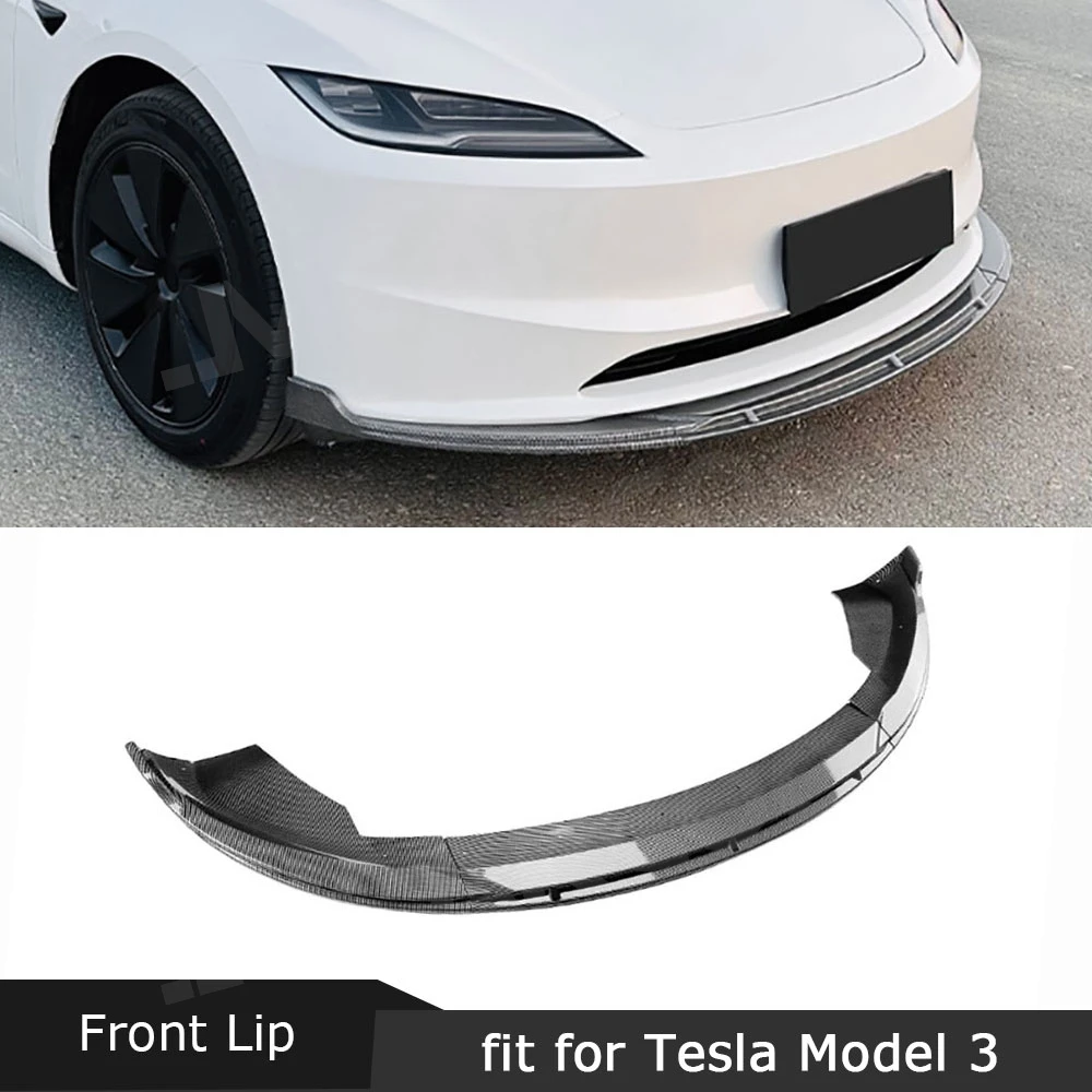 

ABS Front Bumper Lip Spoiler Chin Extension For Tesla Model 3 2023+ Front Bumper Lower Lip Decorative Cover Car Accessories