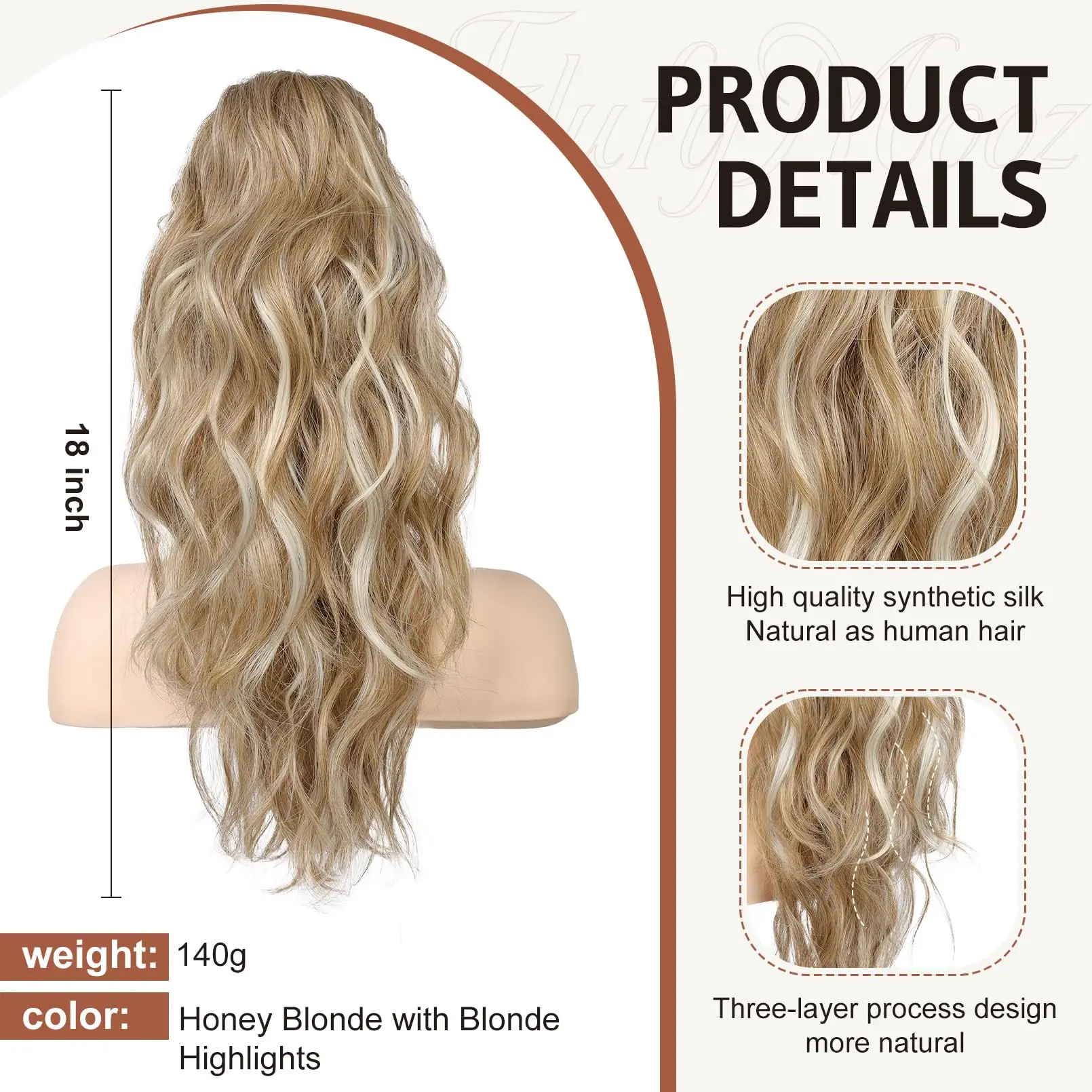 Thumbnail 2 - #62 Latest Clip-In Synthetic Hair Extensions Offers