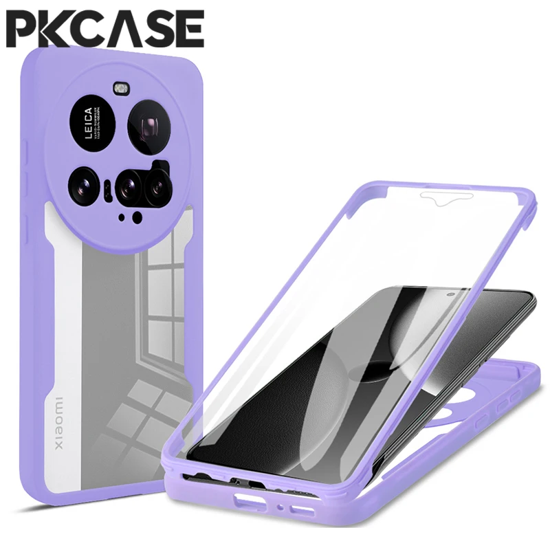PKCASE 360 Vollbild-Schutzhülle für Xiaomi 17 Pro Max 15 14 Ultra 17T 15T 14T Pro Stoßfeste Vollabdeckung
