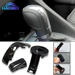 1PCS Chrome Matt With Leather Shift Knob Gear Side Cover DSG Emblem For VW Golf 6 7 R GTI Passat B7 B8 CC R20 Jetta MK6 GLI