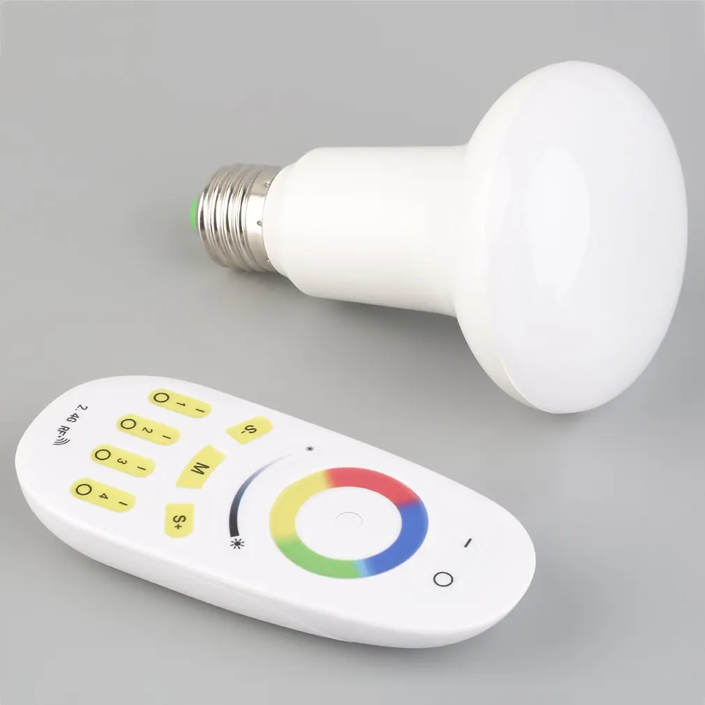 Portable 2.4G Wifi Night Light Remote Controll Rgbw Lamp Color Changing 6W 9W E27 Led Bulb Home Light Accessories