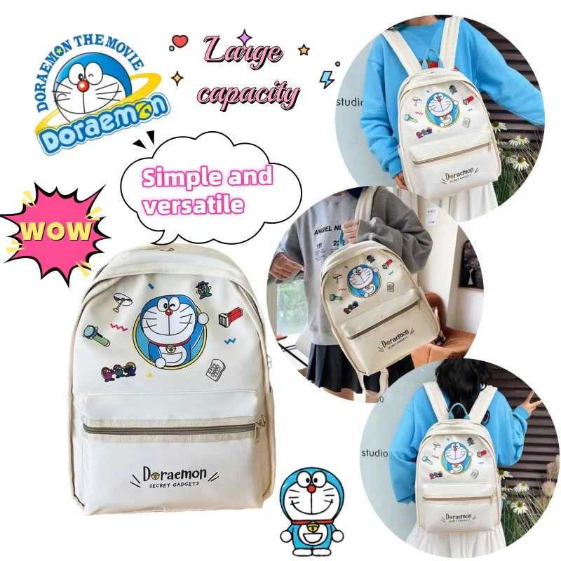 

Doraemon Anime Cartoon Cute Large Capacity Boys and Girls Lightweight Backpack High-value All-match Casual Computer Backpack
