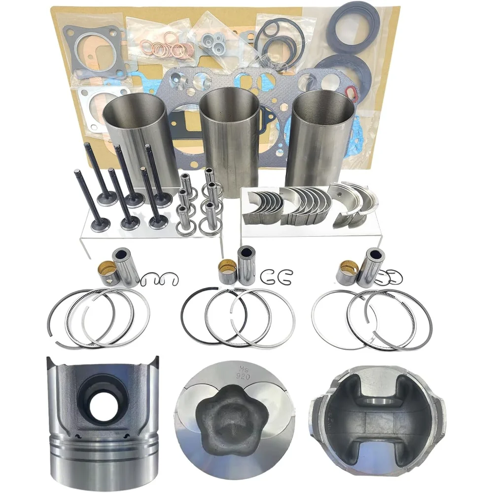 Overhaul Rebuild Kit Piston Ring Liner 3TN100 For Yanmar Bearing Gasket Set