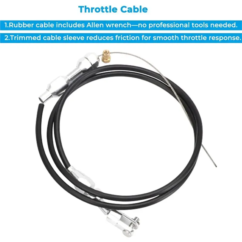 Throttle Pedal Assembly Universal Gas Pedal Assembly For GM Chevy For Ford Mopar Street Rod With 36 Inch Cable Kit-A99D