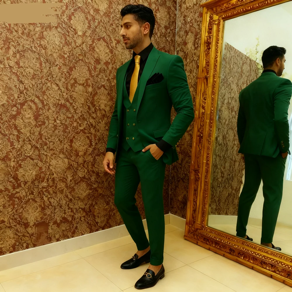 Costume de smoking 3 pièces pour hommes, tenue de mariage de smoking blanche avec veste Design, nouveaux vêtements pour hommes, ensemble Blazer