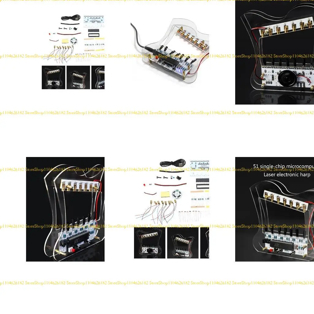 

Q2Q4 Music Harp Diy Harp 51 Электронная арфа комплекта с одним чипсом