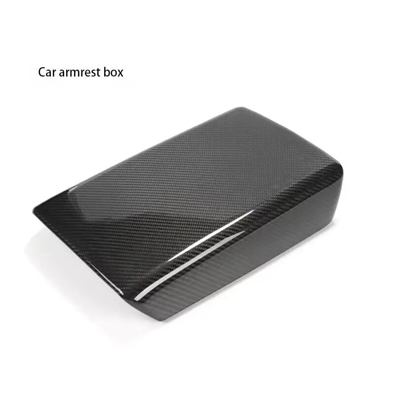 For  Model 3 Carbon Fiber Interior Accessories Armrest Decoration Cover