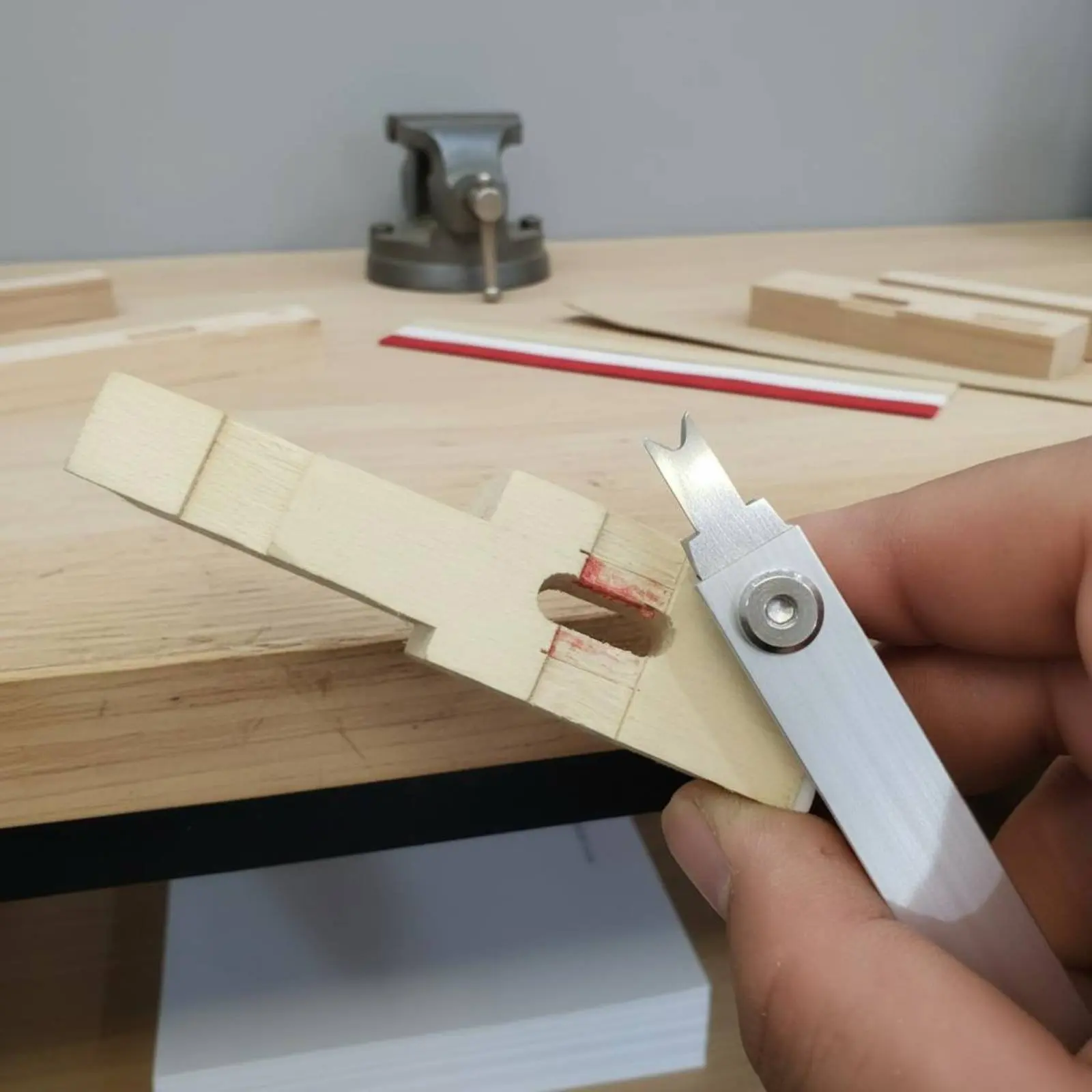 Piano Key Repair Tool Compact Metal Instrument for Piano Workshop Key Trimming Maintenance Solution