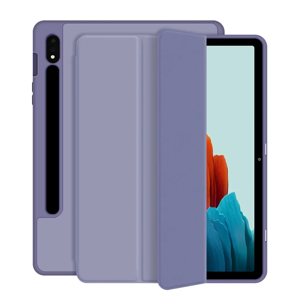 เคสสำหรับ Samsung Galaxy Tab S6 10.5 T860 T865การนอนหลับตื่นขึ้นปก Galaxy TAB S8 S7 S9 FE 11 S9 FE PLUS 12.4ที่ใส่ดินสอ