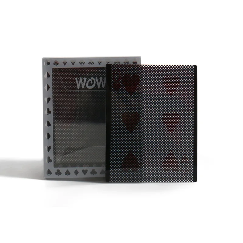 Wholesale Funny WOW Poker Card magic trick WOW Cards Vanish Illusion Change Sleeve Close-Up Street Magic Trick