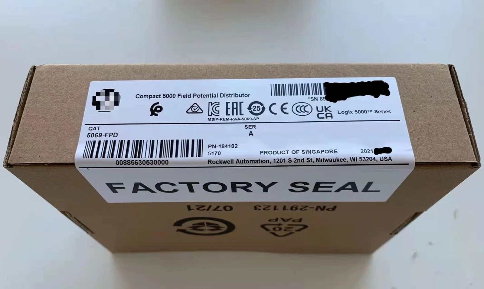 

New Sealed 5069-FPD SER A Compact 5000 I/O Field Potential Distributor