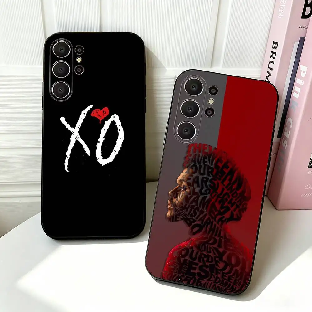 The Weeknd XO Singer Black Soft Silicone Phone Case for Samsung Ultra S26, S24, S21, S22, S23, S30, Plus, Lite