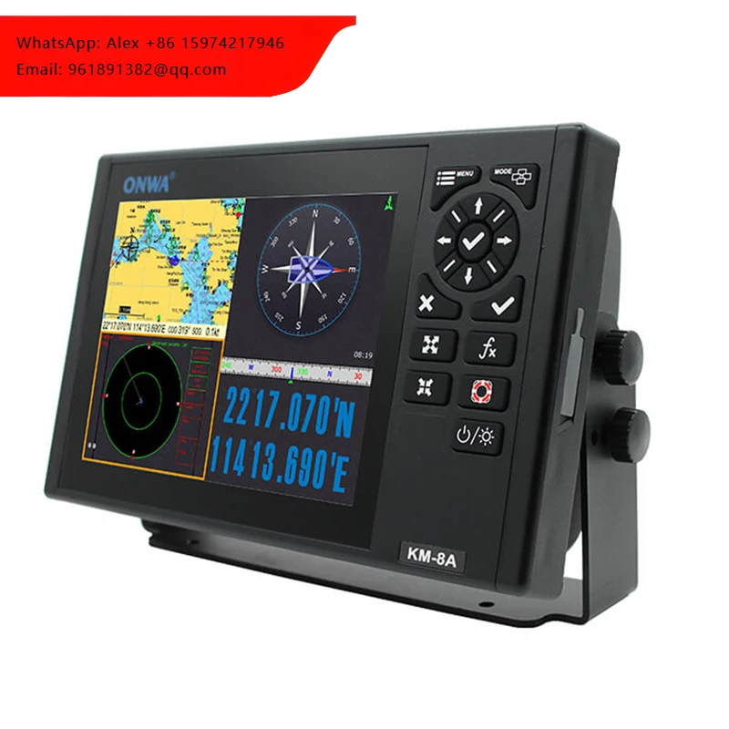 

ONWA KM-8A 8" Class B+ AIS Tracking Transponder Marine GPS Chart Plotter Shipborne Navigation Equipment Made In China