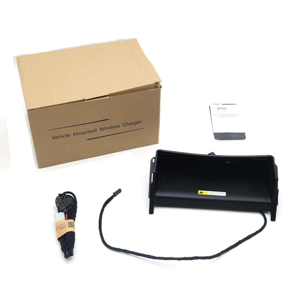 Car Wireless Mobile Phone Charger Center Console Storage QI 18W iPhone for Mercedes Benz GL ML M GLS GLE Class W166 X166 view 6