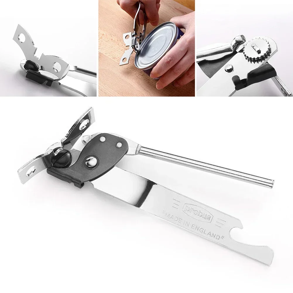 Stainless Steel Multifunctional Professional Can Manual Can Opener Craft Beer Grip Can Opener Bottle Opener Kitchen Gadgets