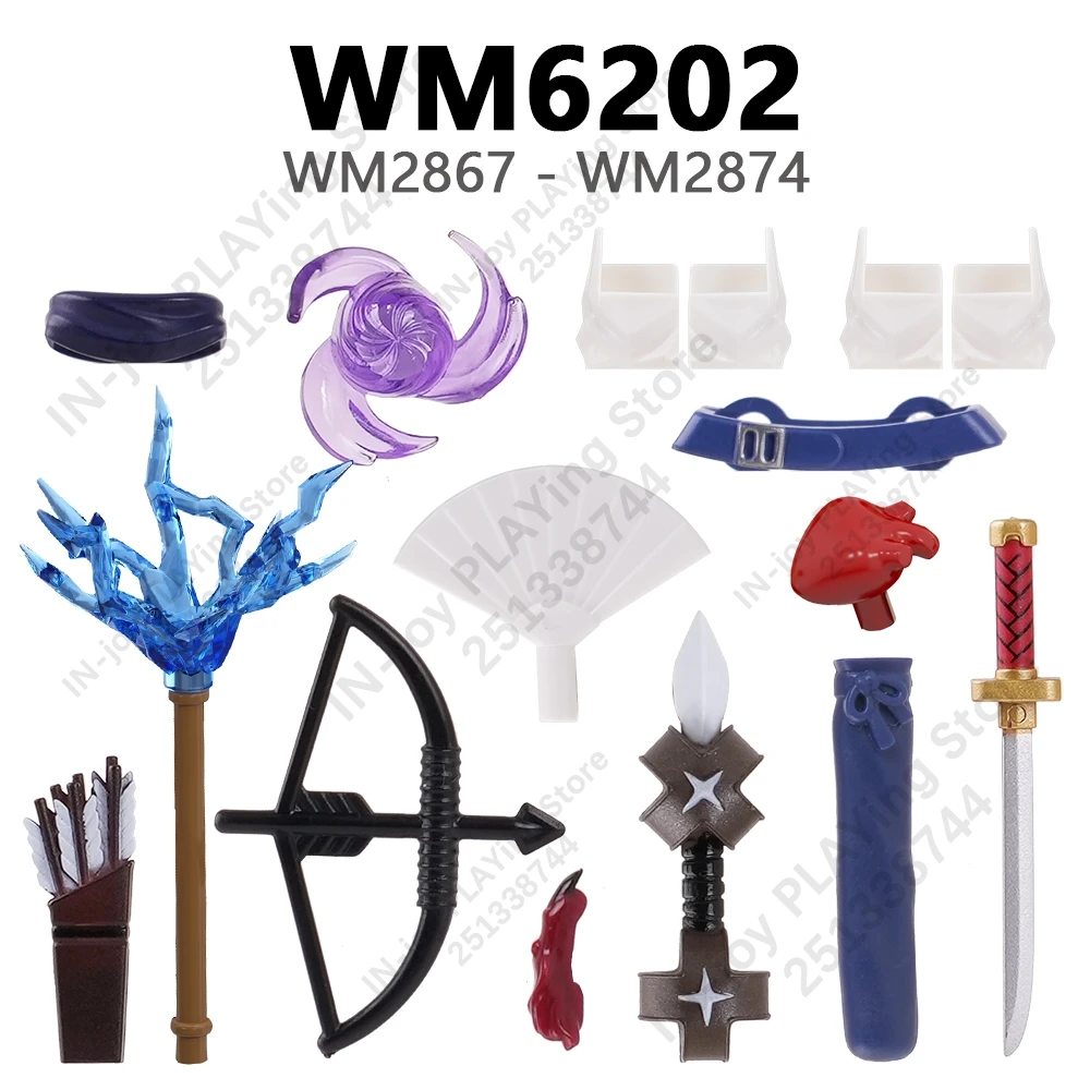 WM6202 Compatible Action Figures Parts Bricks WM2867 WM2868 WM2869 WM2870 WM2871 WM2872 WM2873 WM2874 WM Blocks Accessories Toys