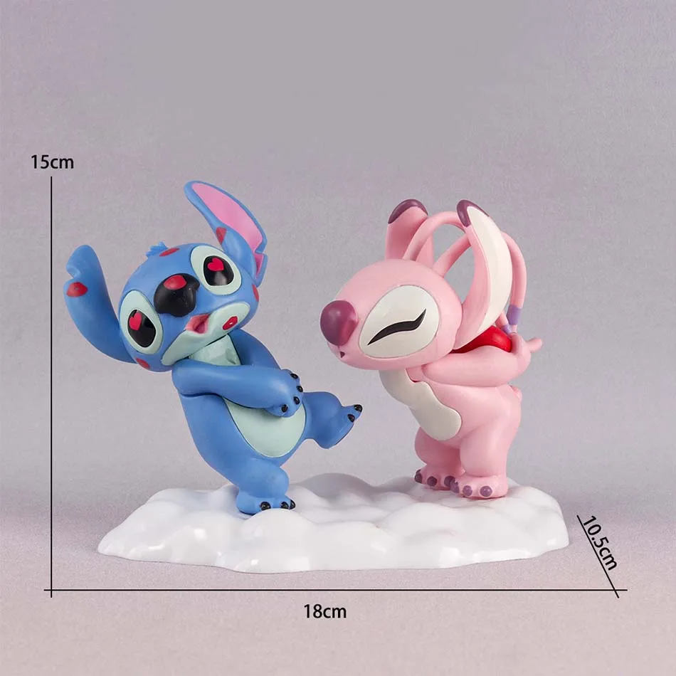 Disney Anime Figures Stitch Toys Decoration Model Pvc Figure Stitch Model Boys Girls Cartoon Dolls Kid Collection Birthday Gifts