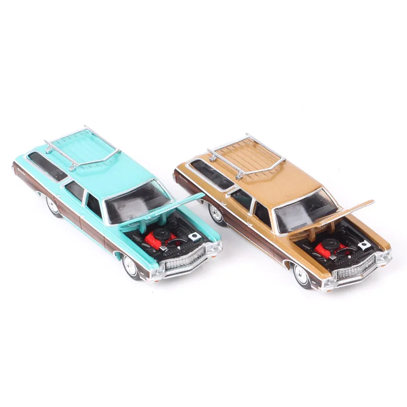 Auto Star AW 1/64 Scale Old 1970 Chevrolet Impala Kingswood Estate Station Wagon Diecast & Vehicles Chevy Metal Car Model Toy