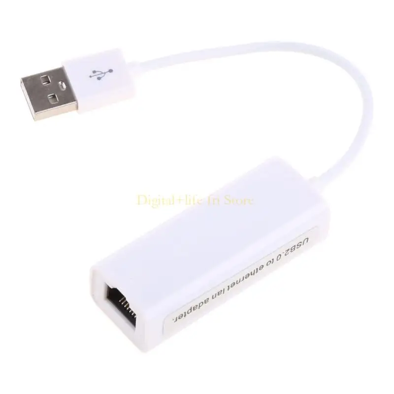 E06D USB 2.0 ไปยังไดรเวอร์ฟรีเครือข่าย 300Mbps RJ45 LAN Gigabit Ethernet Adapter