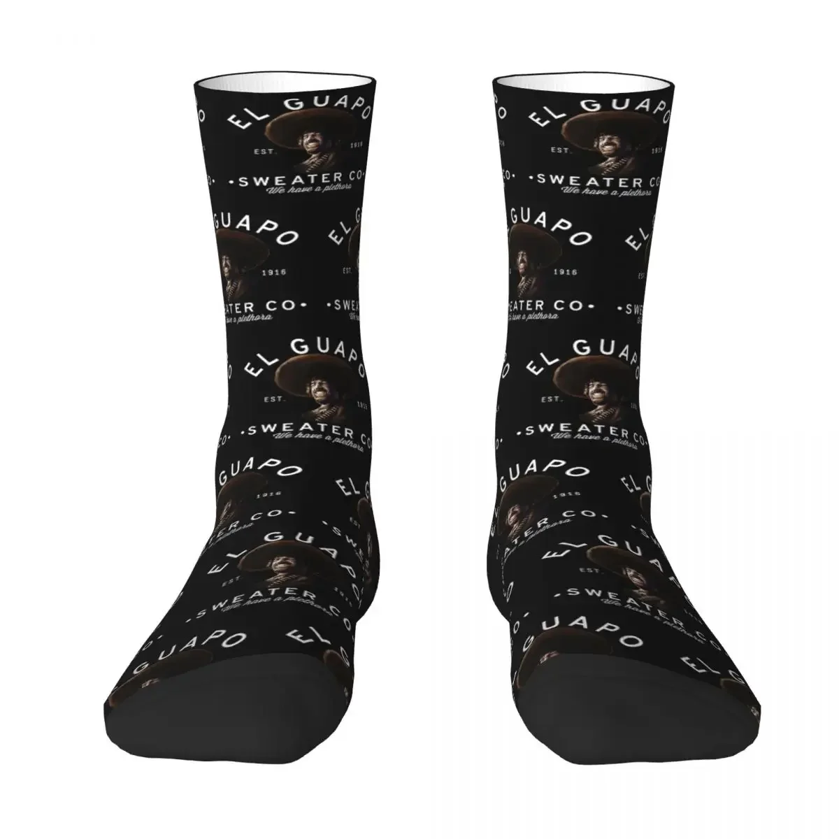 El Guapo Sweater Co. - Est. 1916 Socks Harajuku Sweat Absorbing Stockings All Season Long Socks Accessories for Man Woman Gifts