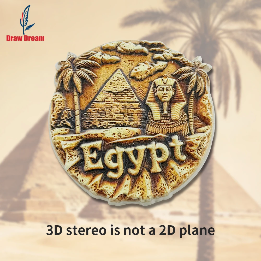 1 Peça Ímã de Geladeira 3D Criativo Pirâmide Egípcia, Coleção de Lembranças de Viagem, Ideal para Decoração de Casa e Escritório, Ímã de Geladeira Magnético Personalizado e Exclusivo, Lembrança de Viagem, Decoração para Casa, Cozinha, Quarto, Escritório, 