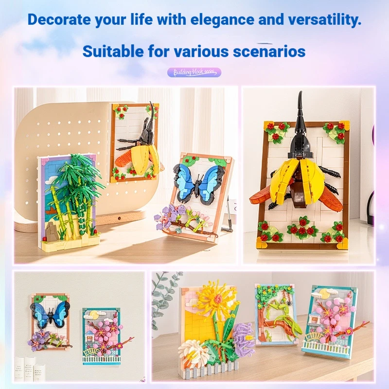 19cm Building Block Flower Ins - đánh giá và giá Home Decor Under 300