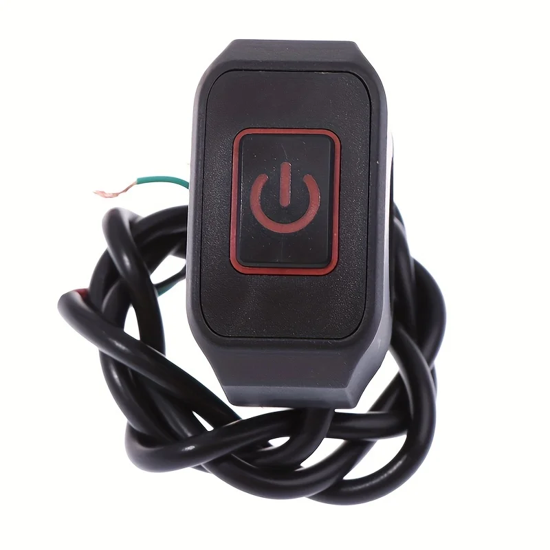 Universal Motorcycle Handlebar Switch Button 12V Button Connector Switch for Electric Star Pressure Waterproof Control Switch image 5