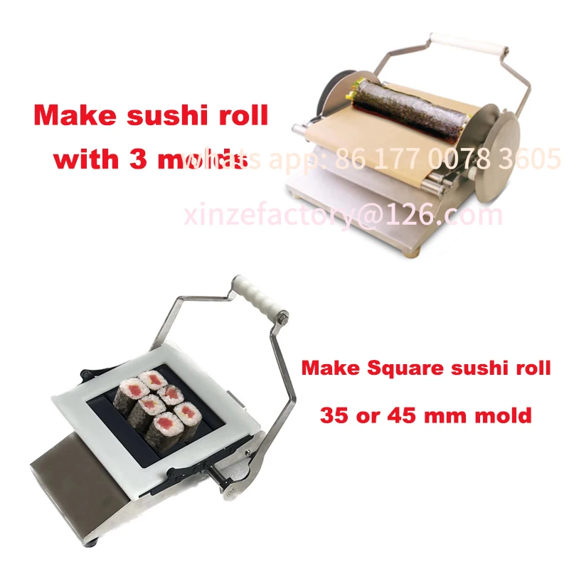 Настраиваемая сверхъярусная квадратная машина для приготовления суши-роллов: необходимая для ресторанов суши — профессиональная машина для калифорнийских рулетов