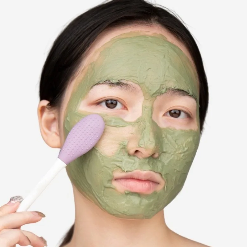 Dual Head Facial Mask Brush with Massage Cleaning Brushs DIY Face Makeup Applicator for Skincare Cosmetic Tools - Image 3