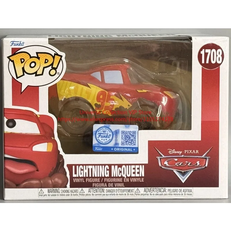 Funko Pop Disney Cars Lightning McQueen #1708 CCXP MX 26 Exclusive Vinyl Figure Official Pixar Collectible Ideal for Fans