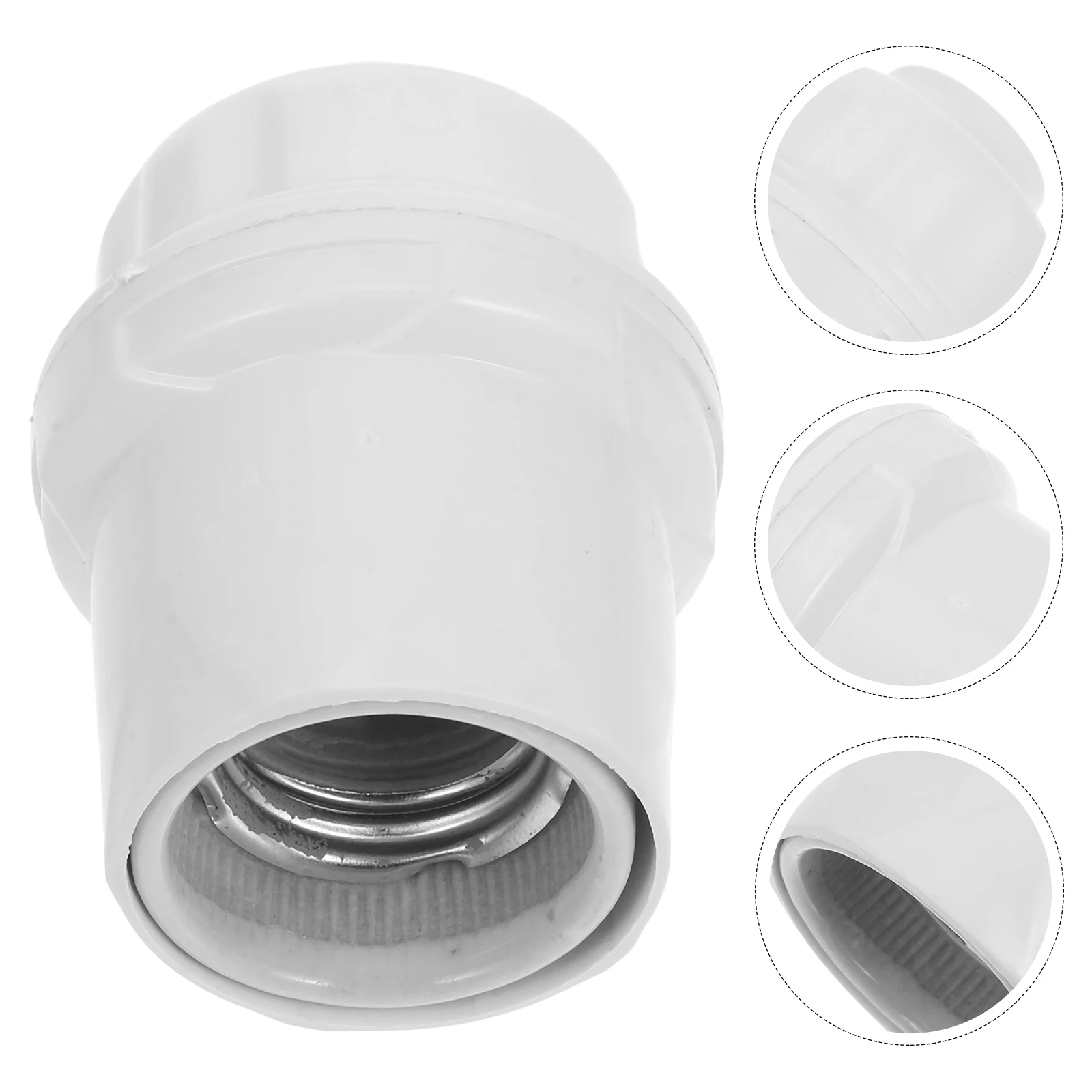 

20 Pcs Waterproof Lamp Holder Ceramic Socket E27 Pendant Light Shade Adapter Bulb Replacement