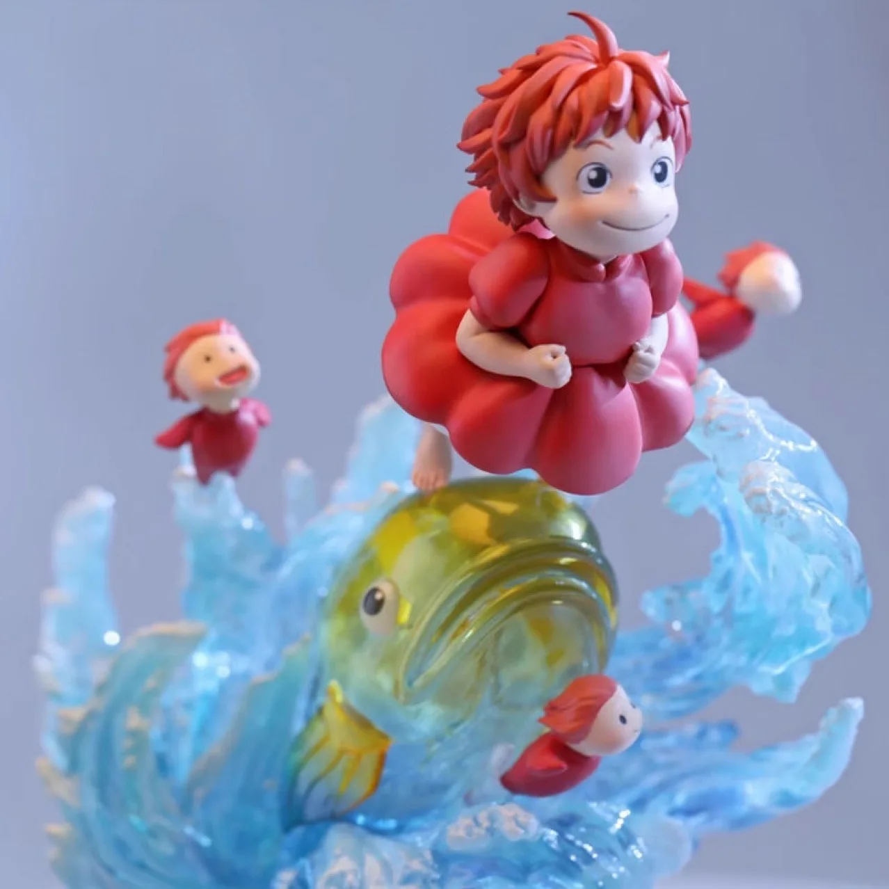 

Goldfish Ponyo Jumping Water Scene Garage Kit Action Figure - Healing Animation Collectible Model for Toy And Hobby Enthusiasts