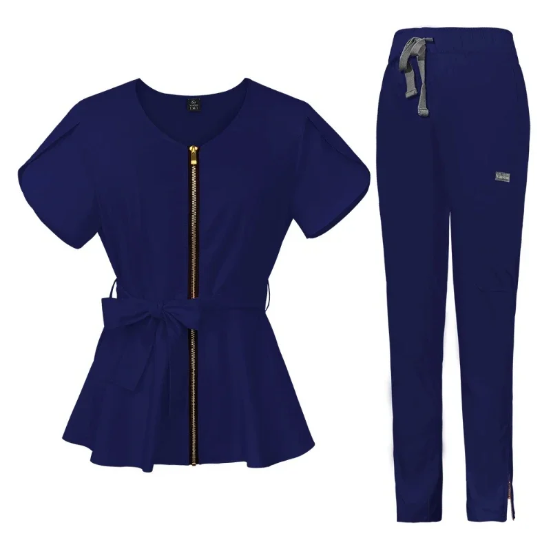 women's-premium-stretch-quick-dry-scrubs-2026-new-summer-medical-work-uniform-for-operating-room-beauty-therapists-and-spa-staff