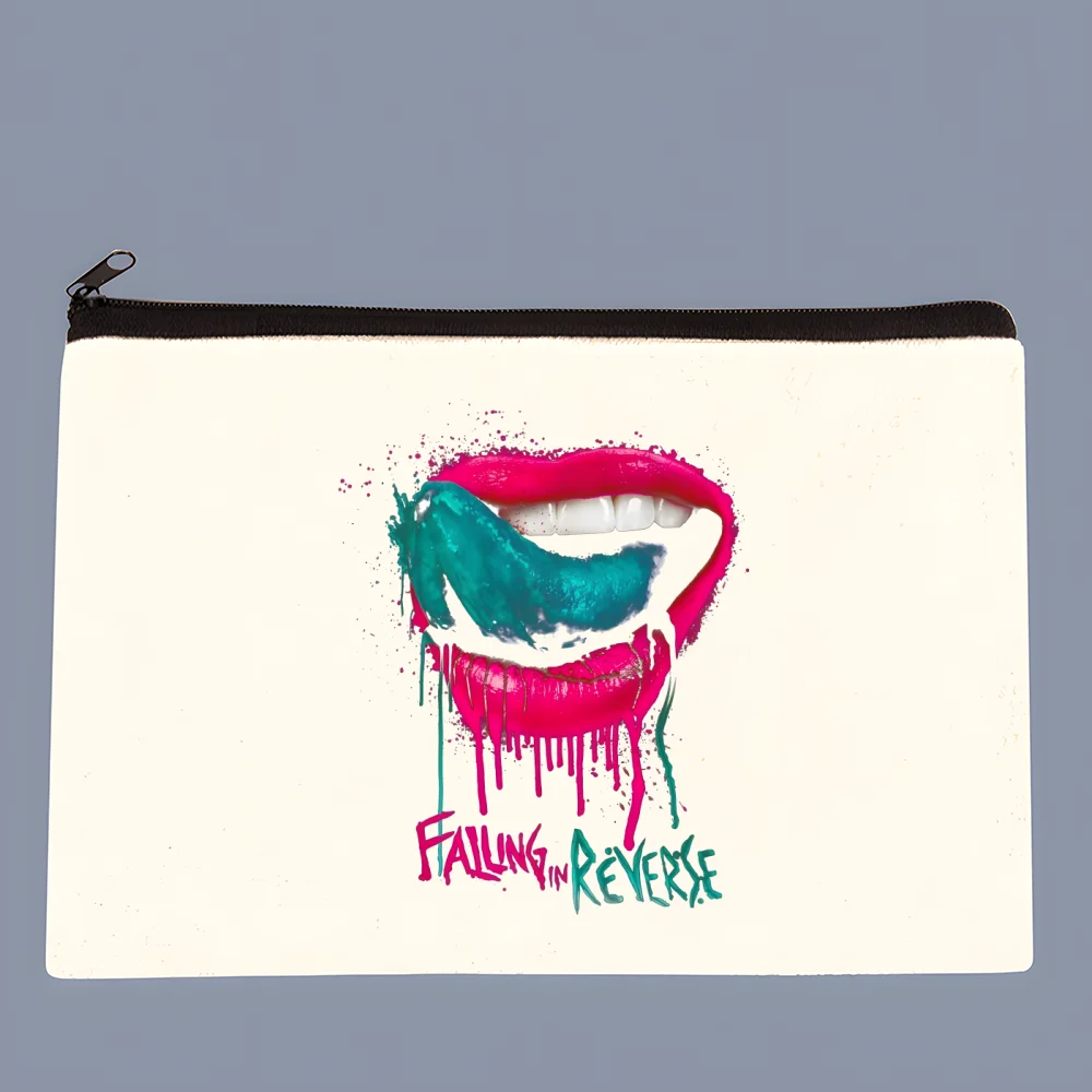 falling in reversve Canvas Coin Purse Clutch Printing Cloth Coin Purse Student Case Customization