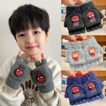 ספיידרמן קומיקס עכביש-איש ברזל איש ברזל ילדים חצי אצבע-אפ חמש אצבעות חם וחמות קר