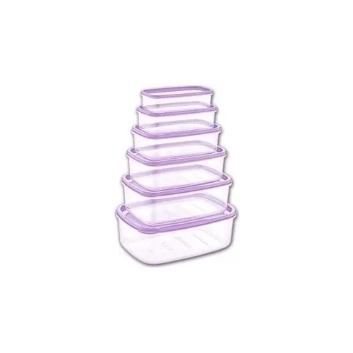 Tubi Home 6'Lı Transparent Storage Container (300/500/800/1200/1900/2900Ml)