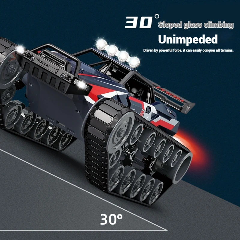 Große Legierung Tracks Tank Kinder Stunt Spielzeug Auto 2,4g High Speed Wiederaufladbare Fernbedienung Krabbeln Fahrzeug Spielzeug