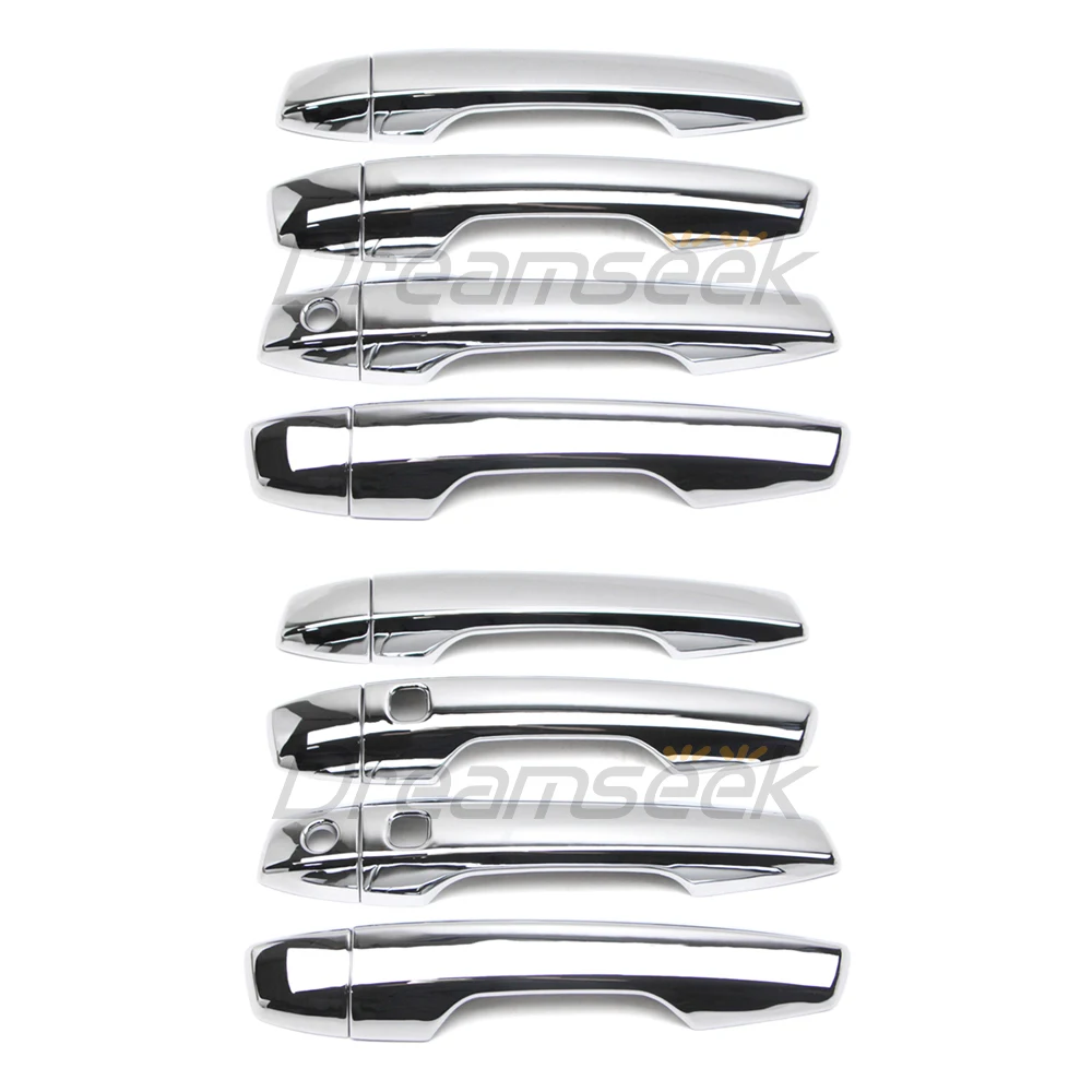 

Крышка боковой дверной ручки автомобиля для Mitsubishi Eclipse Cross 2018+ с умной замочной скважиной/без молдинга умной замочной скважины, хромированная накладка