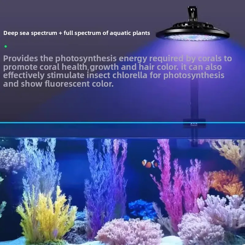 

YEE LED Aquarium Light Full Spectrum Planted Tank Light with Hanging Kit Algae Control,Adjustable Light for Aquatic Plants