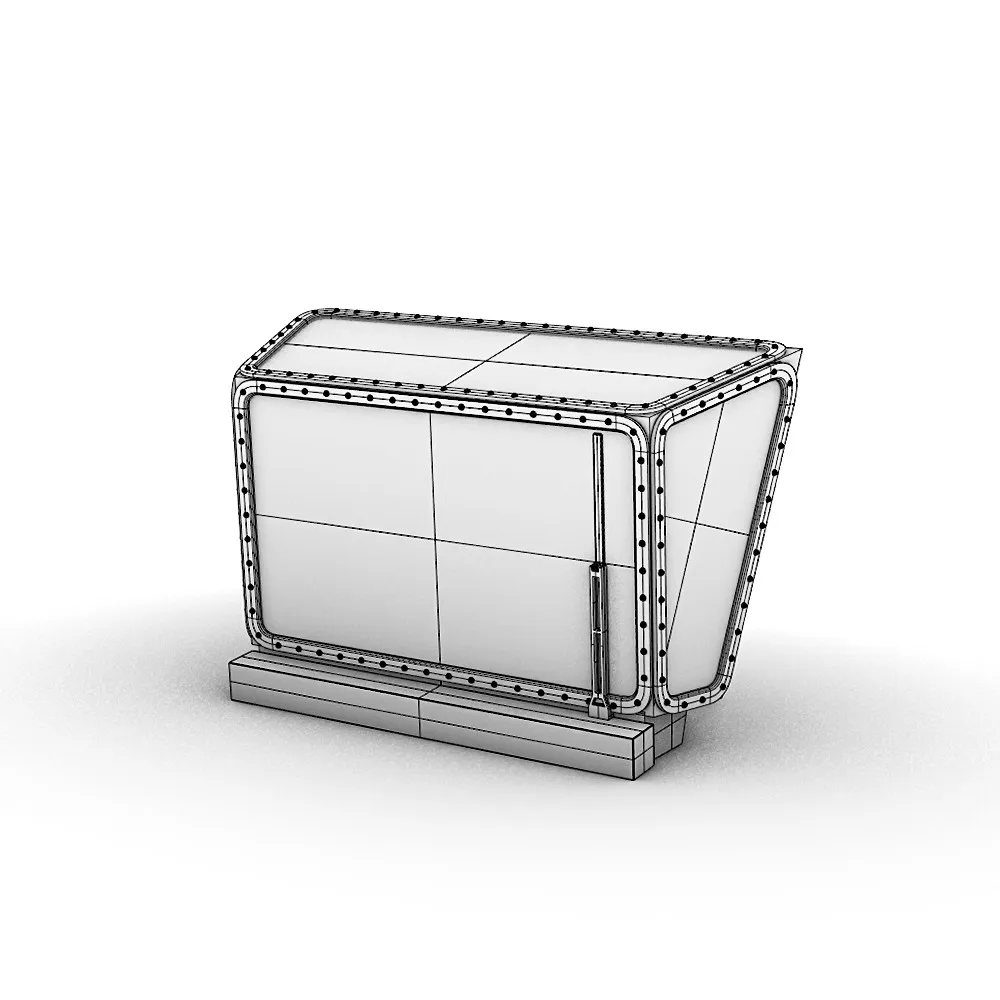 1/72/100/144/200/250/350 Hangar windows of the Type 054B frigate  3D Print Set
