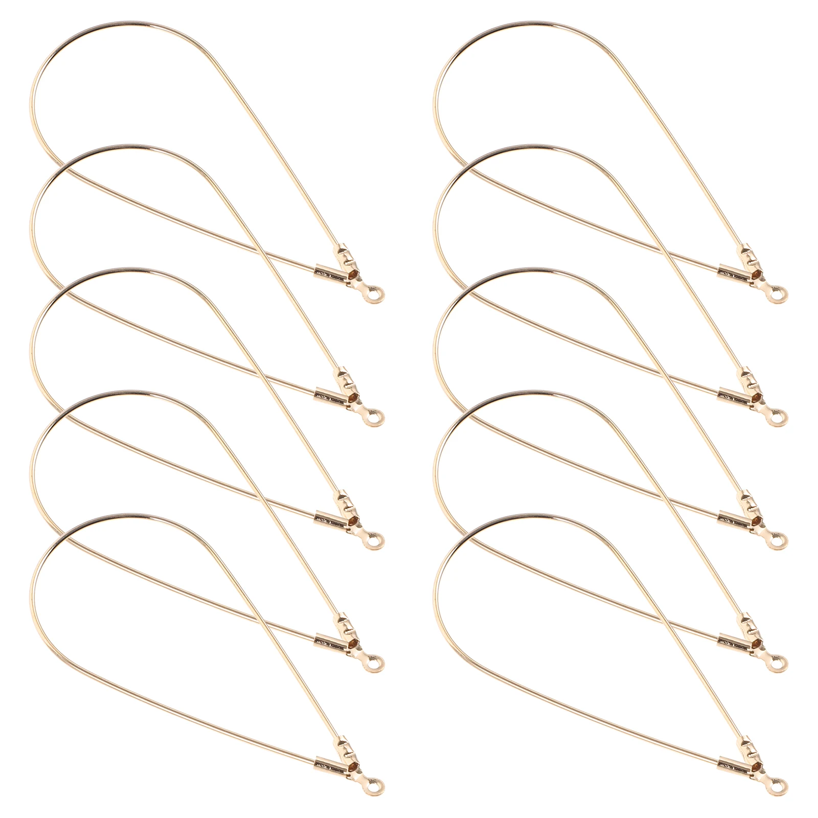 

10pcs Earring Hoop Jewelry Making Supplies Diy Metal Earring Components Crafting Beading Circle Findings Charms For Handmade