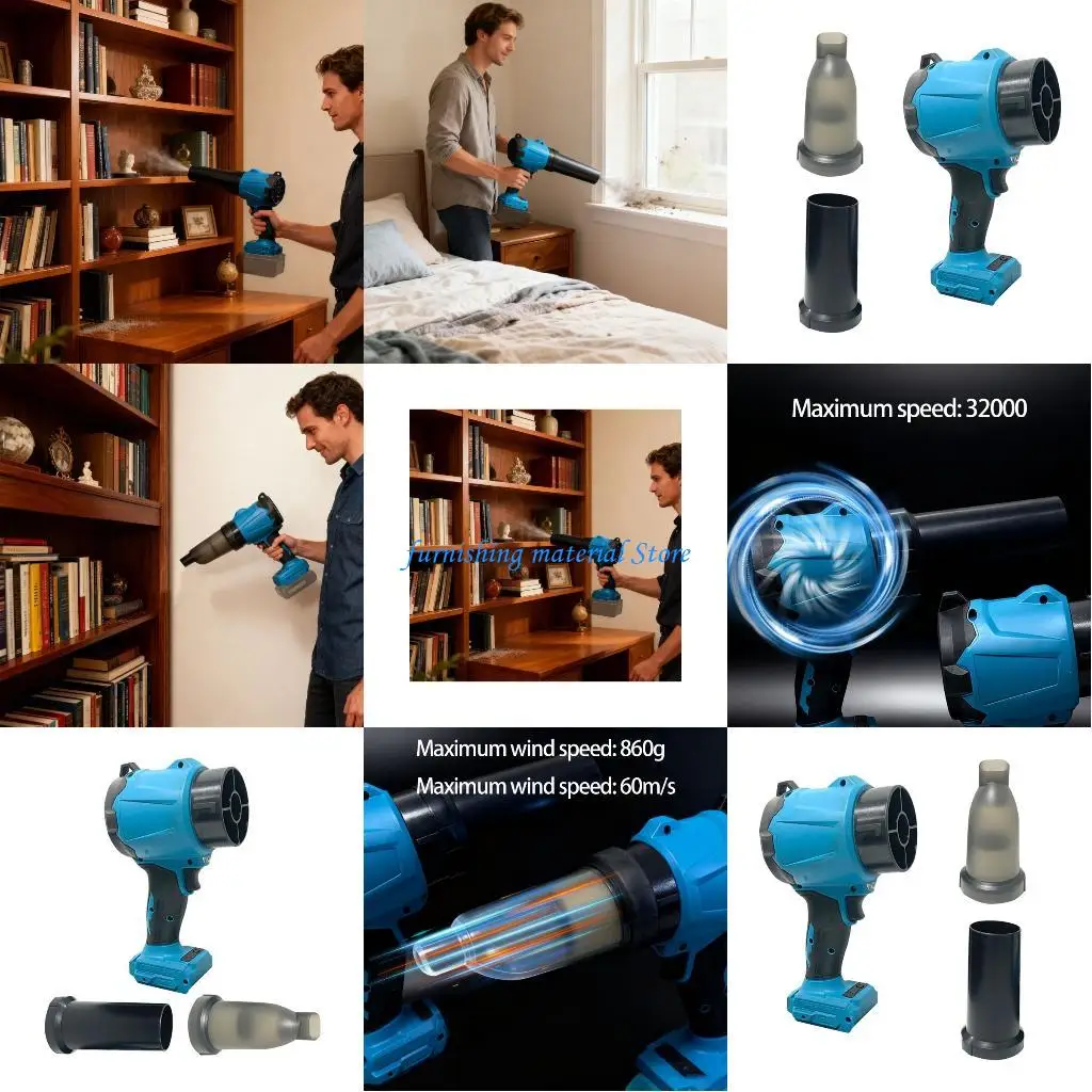 

Y5GD Lightweight Outdoor Tool Cleaner 860G Air Pressure 60M/S Rate Quiet Working Comfortable Grip For Home Maintenance