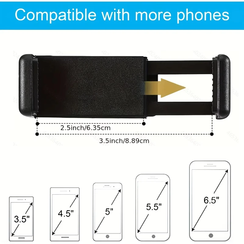 1 قطعة حامل هاتف محمول مرن محمول حامل لجهاز المشي ، دراجة دوارة ، عربة الأطفال ، عربة التسوق ، السرير ، السيارة ، المطبخ ، المكتب