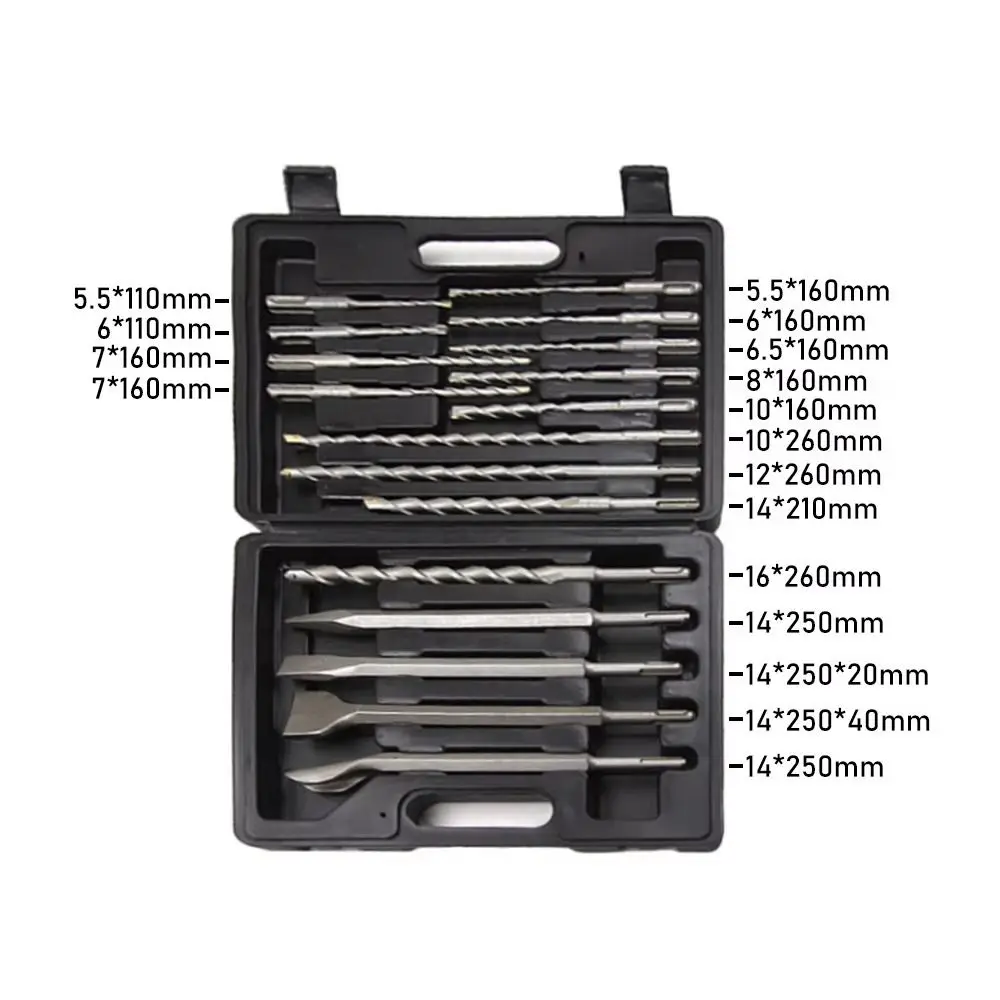 

Набор электрических ударных сверл SDS Plus, перфорированные настенные сверла из хромированной стали, расширенные заостренные перфорационные сверла, товары для дома