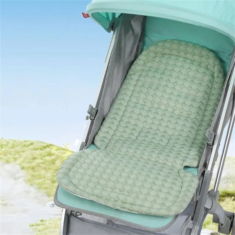 

77HD Baby Pram Pad Breathable Toddlers Newborns Strollers Liner Summer Pram Cooling Pad Infant Pushchair Cushion